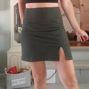 90s vintage plaid skirt